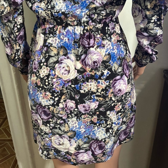 PARKER Women’s Noemi Floral Cold Shoulder Silk Dress - Picture 10 of 15